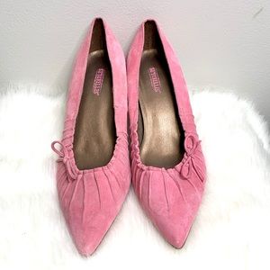 SEYCHELLES 〰️ Pink Suede Kitten Heels